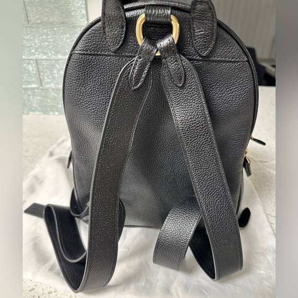 Coach Black Leather Backpack Purse - Picture 11 of 16